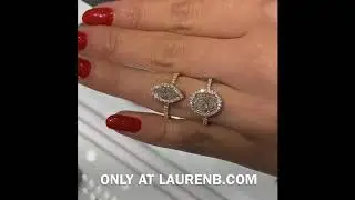 Two-Tone Double Edge Halo Ring Comparison