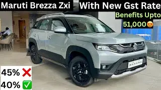 Updated✅ GST Price Maruti Brezza | Brezza Zxi Top Model | Brezza Facelift 2025 | Brezza 2025 Model