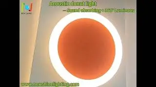 New Shine Lighting acoustic donut ceiling light