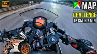 Can I Beat Google Maps? 🤔 16 Km Challenge At 164 Kmph On The RC 390 ! ⚡ || #rc390 #motovlog