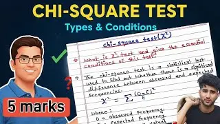 Chi-Square Test: Definition, Types & Conditions | Statistics for Beginners (HINDI)