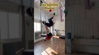 Flying higher with every hoop move. Strength in the air.#ytshorts #shorts #aerialhoop #viral