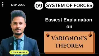 09* Varignon's Theorem simple explainantion | Engineering Mechanics #firstyearengineering