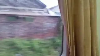 Train ride across Java, Indonesia montage