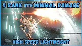 ARMORED CORE 6 - Intercept the Redguns [S RANK / 1 REPAIR KIT] Light Build