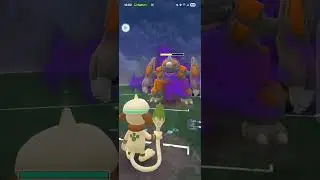 Triple cp10 Smeargle vs Giovanni - Unedited footage - Pokemon Go