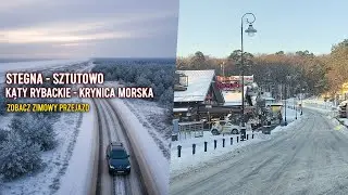 Zimowa Trasa: Stegna – Sztutowo – Kąty Rybackie – Krynica Morska | Przejazd ❄️
