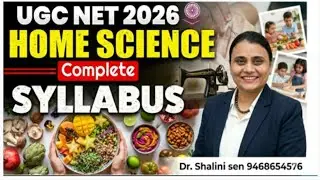 UGC NET JRF Home Science June 2026 Syallbus