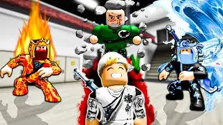 فيلم روبلوكس : عمر بويكا أصبح ملك نينجا العناصر🔥 ( النار🔥 - الماء💧 - الارض🧱)