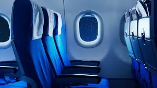 ✈️ Relaxing AirPlane Cabin, for Homework , reduce stress and anxiety , for good sleeping white noise