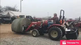 Yanmar YT235 - Round bales are easy!
