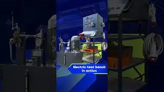 Electric test bench in action #hydraulics #hydraulicsystem #testbench