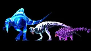 Destrucción Spectral vs Golpe de Huracán+Onda de Choque+Ataque Topo(Ataque de Fusión)(Dino Rey)