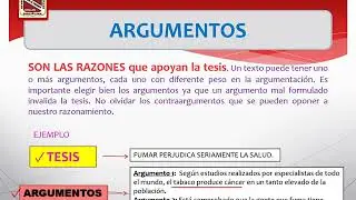 Tesis Argumentos 3roSec