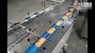 double lane muffin cake flow packing machine