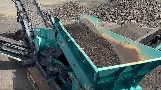 Crushing Asphalt with Powerscreen Warrior 800 | Heavy Equipment Demo