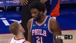 Embiid's Epic Meltdown! 🤯👀 Flagrant Foul on Mitchell Robinson!