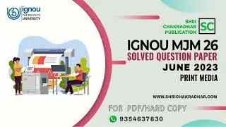 IGNOU MJM 26 previous year Solved Question paper (June 2023) | IGNOU MAJMC | IGNOU Question paper