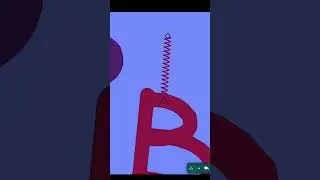 Letters!  with Sound Effects #algodoo #alphabet#abcd #abc #abcdefghijklmnopqrstuvwxyz #