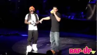 Drake and Lil Wayne Perform 'The Motto' at Cali Christmas 2011