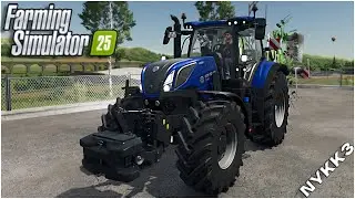 PALLEGNEY #03 - NEW HOLLAND T7 300 A RATE - FS25 GAMEPLAY ITA