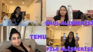 OKUL ALIŞVERİŞİ TEMU’DAN | FİLE MARKET ALIŞVERİŞİ |  #temu #alışveriş #file #kargo