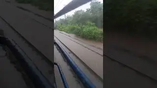Waterlogging in Mumbai local train's Track | Badlapur Mumbai | #shorts | Indian Trains
