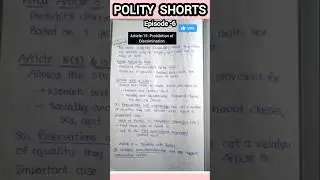 Article 15 &ndash; No Discrimination 🚫 | Polity Shorts Ep.6 | UPSC Sutrakan #shorts #polity #article15