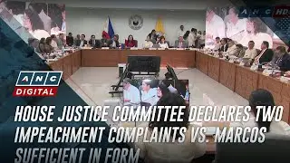 House Justice Committee declares two impeachment complaints vs. Marcos sufficient in form