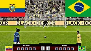 ECUADOR VS BRAZIL FULL PENALTY SHOOTOUT | ECU VS BRA HIGHLIGHTS
