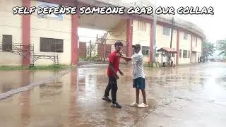 Self-defense someone grab our collar!