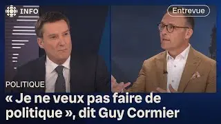 Guy Cormier ferme la porte &agrave; la chefferie du Parti lib&eacute;ral du Qu&eacute;bec en entrevue avec Patrice Roy