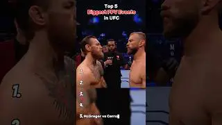 Top 5 Biggest PPV Events in UFC #ufc #mma #ranking #top5 #ufcedit #ufcrankings #mmashorts
