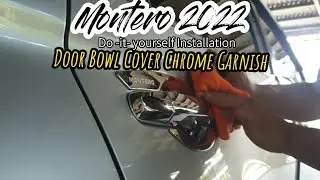 Proper DIY Installation of Door Bowl cover Chrome Garnish | Montero 2022