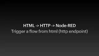 Trigger a Node-RED flow using HTTP endpoint | Trigger a Node-RED flow from front-end Part 1