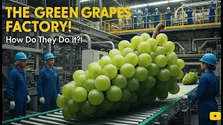 Inside the Factory: How Millions of Green Grapes are Processed! (Full Process)