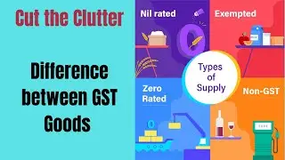 Nil Rated Vs Exempted Goods Vs Zero Rated vs Non-GST Goods|Goods and Services Tax|GST EXEMPTION LIST