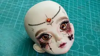 DIY | Clay modelling | Sculpting | BJD Faceups stoties | Repainting Dolls | Doll Makeup | L98