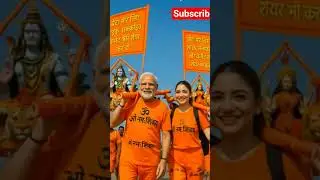 Modi and Anushka sharma ke kanvad yatra #ai #modi #kanvad  #yatra