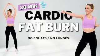 🔥30 Min CARDIO AEROBICS WORKOUT🔥No Jumping🔥No Squats🔥Easy Exercises To Lose Fat🔥