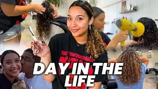 Day In The Life of a Curly Hairstylist | Salon Vlog