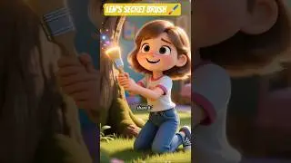 🌈 &ldquo;The Brush That Created a World&rdquo; #story #catoon #magic #shorts .