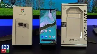 Google Pixel 7 Pro White & Clear Case