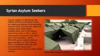 PHE2MHW PTSD and Intergenerational Trauma of Syrian Asylum Seekers