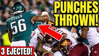 BETTER THAN JAKE PAUL? 🥊 Eagles & Commanders BRAWL erupts! (3 Ejected)