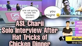 ASLxCHARII Solo interview after winning 3Chicken Dinner In a Row | ASL breaks the PMPL Record |