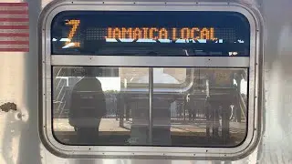 On board a Broad Street bound R143 Z train from Broadway Junction to Broad Street
