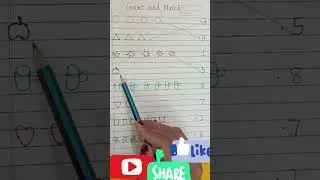 count and match.  write  counting count and match. manths counting. count and  match with pictures.