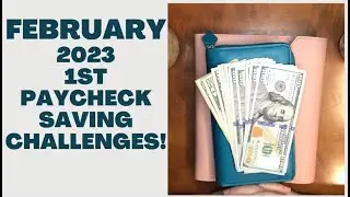 February 2023 | Viewer inspired savings | 1st paycheck SAVINGS CHALLENGES | Save $257 with me!