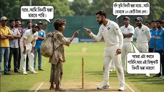 যে ছেলেটিকে সবাই ভিক্ষুক ভাবত, সে তিন বলে তিনটি ছক্কা মেরে ১০০ কোটি টাকার ম্যাচ জিতে নিলো